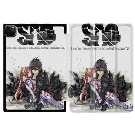 Housse Smart Cover pour Ipad 11 Pro 2020 Manga SAO sword Art Online Blanc