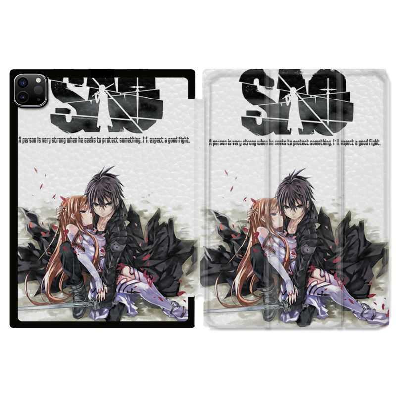 Housse Smart Cover pour Ipad 11 Pro 2020 Manga SAO sword Art Online Blanc