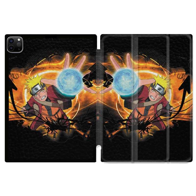 Housse Smart Cover pour Ipad 11 Pro 2020 Manga Naruto Noir