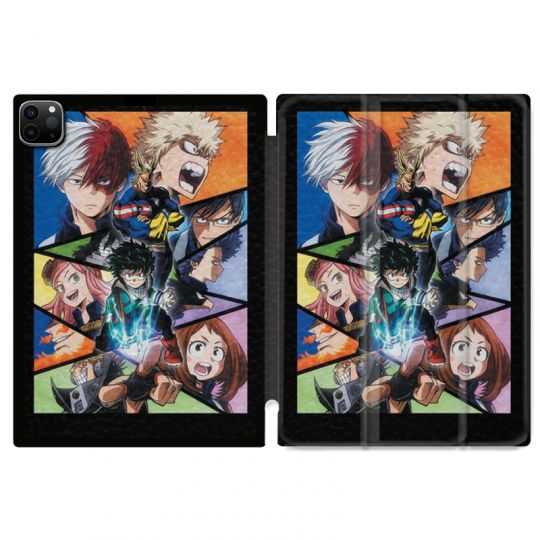 Housse Smart Cover pour Ipad 11 Pro 2020 Manga My Hero Academia Noir