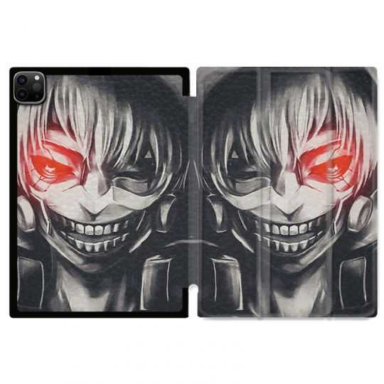 Housse Smart Cover pour Ipad 11 Pro 2020 Manga Kaneki Noir