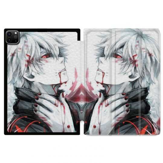 Housse Smart Cover pour Ipad 11 Pro 2020 Manga Kaneki Blanc