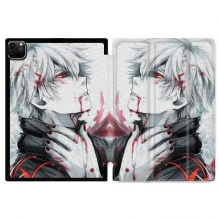 Housse Smart Cover pour Ipad 11 Pro 2020 Manga Kaneki Blanc