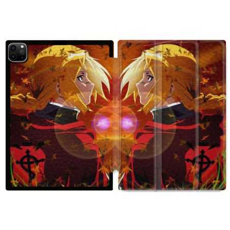 Housse Smart Cover pour Ipad 11 Pro 2020 Manga Fullmetal Alchemist Rouge