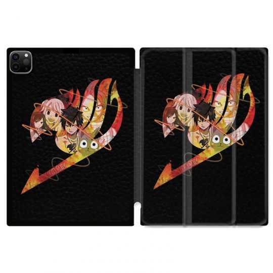 Housse Smart Cover pour Ipad 11 Pro 2020 Manga Fairy Tail Logo Noir