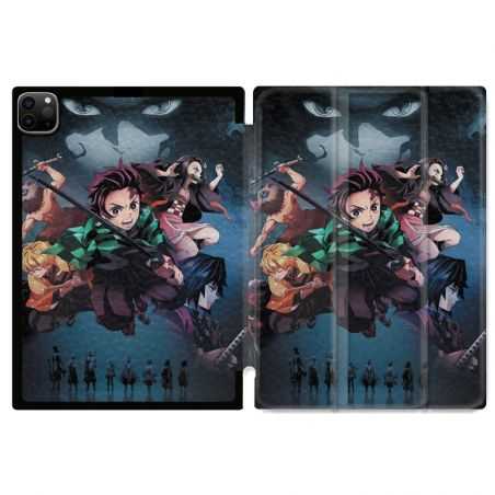 Housse Smart Cover pour Ipad 11 Pro 2020 Manga Demon Slayer Noir