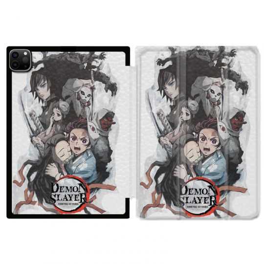 Housse Smart Cover pour Ipad 11 Pro 2020 Manga Demon Slayer Blanc