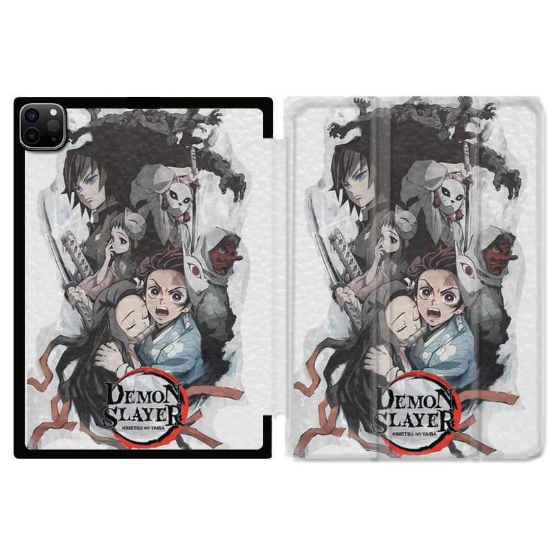 Housse Smart Cover pour Ipad 11 Pro 2020 Manga Demon Slayer Blanc