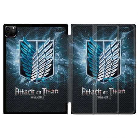 Housse Smart Cover pour Ipad 11 Pro 2020 Manga Attaque Titans Noir