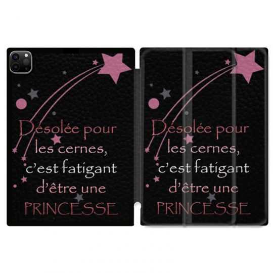 Housse Smart Cover pour Ipad 11 Pro 2020 Humour Princesse
