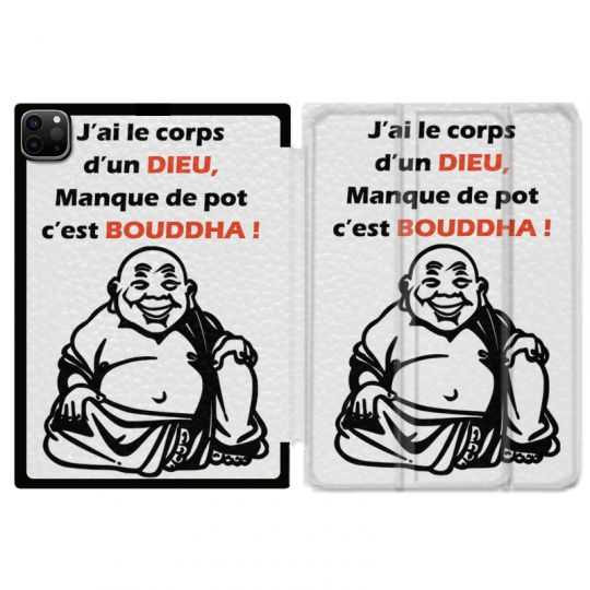 Housse Smart Cover pour Ipad 11 Pro 2020 Humour Bouddha