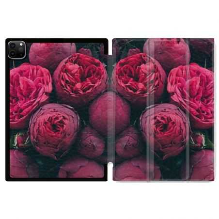 Housse Smart Cover pour Ipad 11 Pro 2020 Fleur Pivoine