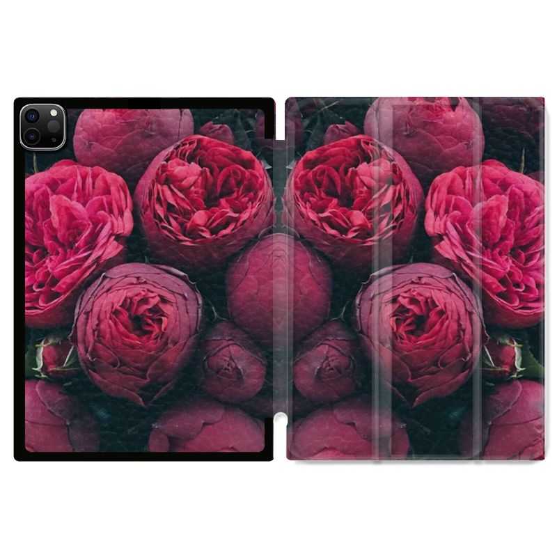 Housse Smart Cover pour Ipad 11 Pro 2020 Fleur Pivoine
