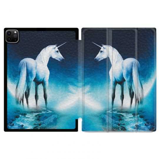Housse Smart Cover pour Ipad 11 Pro 2020 Licorne Lune