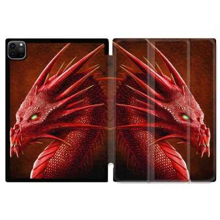 Housse Smart Cover pour Ipad 11 Pro 2020 Dragon Rouge