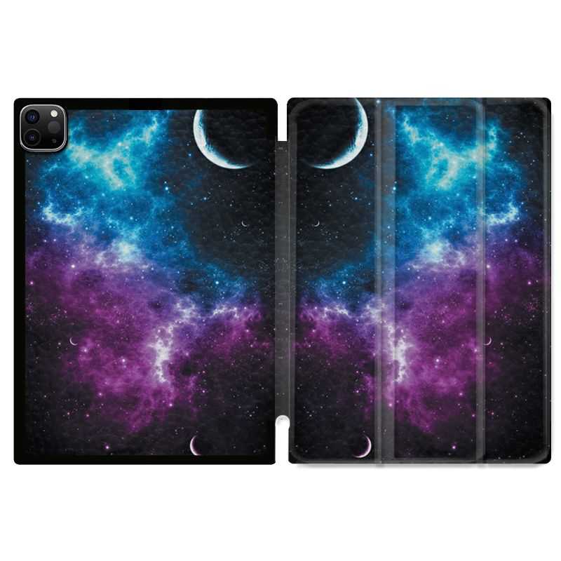 Housse Smart Cover pour Ipad 11 Pro 2020 Univers Bleu Violet