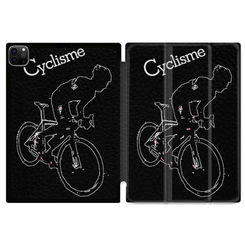 Housse Smart Cover pour Ipad 11 Pro 2020 Cyclisme Ombre Blanche