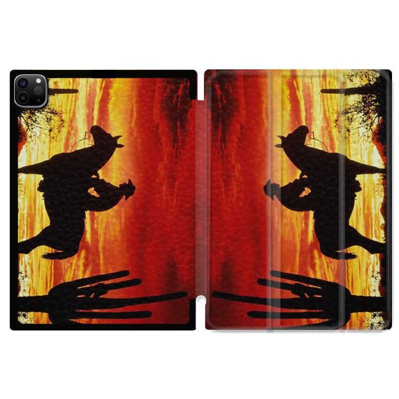 Housse Smart Cover pour Ipad 11 Pro 2020 Cow Boy Soleil