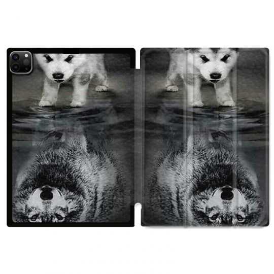Housse Smart Cover pour Ipad 11 Pro 2020 Chien Reflet