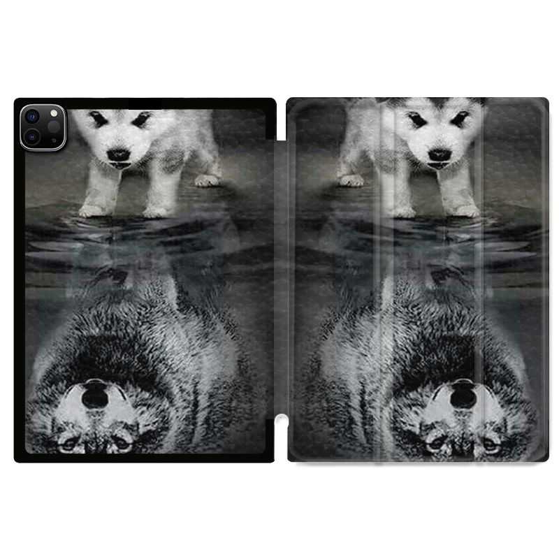 Housse Smart Cover pour Ipad 11 Pro 2020 Chien Reflet