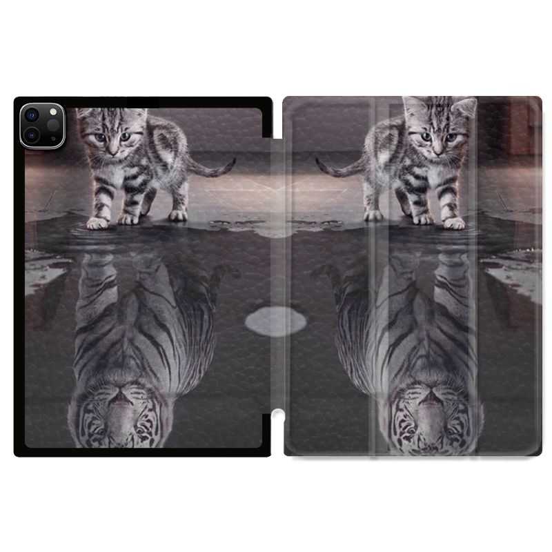 Housse Smart Cover pour Ipad 11 Pro 2020 Chat Reflet