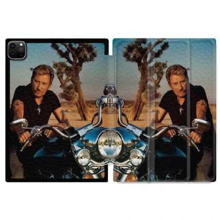 Housse Smart Cover pour Ipad 11 Pro 2020 Johnny Hallyday Moto