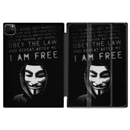 Housse Smart Cover pour Ipad 11 Pro 2020 Anonymous I am free