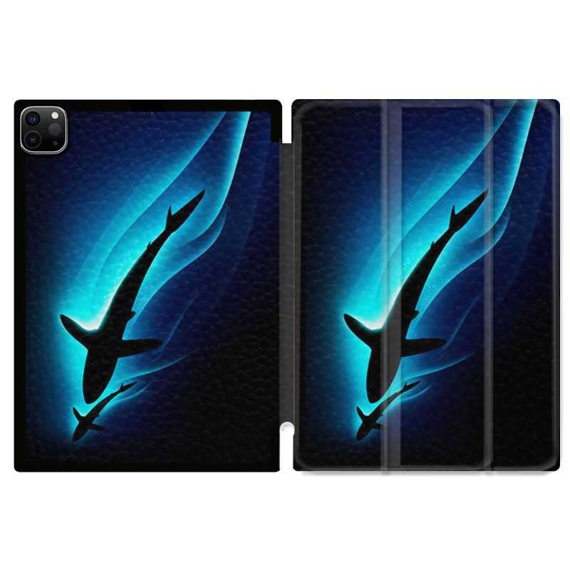 Housse Smart Cover pour Ipad 11 Pro 2020 Requin Noir