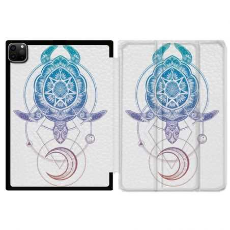 Housse Smart Cover pour Ipad 11 Pro 2020 Animaux Maori Tortue Color