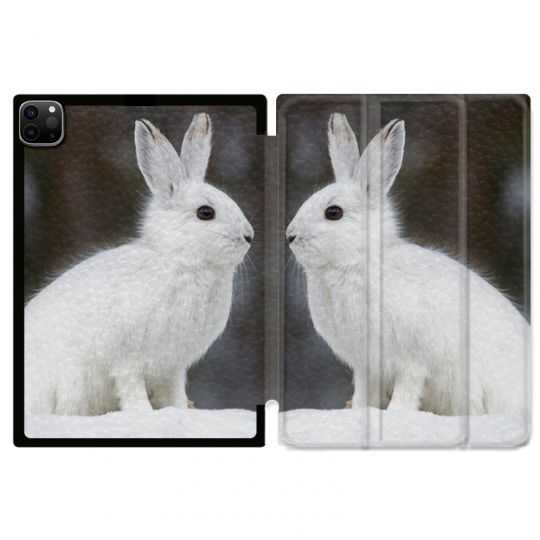 Housse Smart Cover pour Ipad 11 Pro 2020 Lapin Blanc