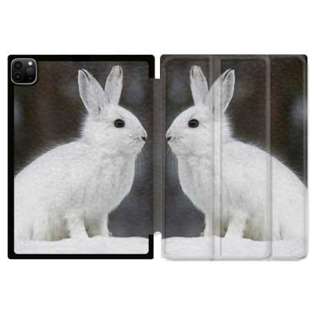 Housse Smart Cover pour Ipad 11 Pro 2020 Lapin Blanc