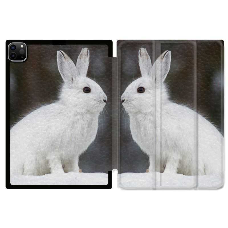 Housse Smart Cover pour Ipad 11 Pro 2020 Lapin Blanc