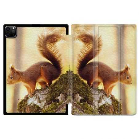 Housse Smart Cover pour Ipad 11 Pro 2020 Ecureuil Bois
