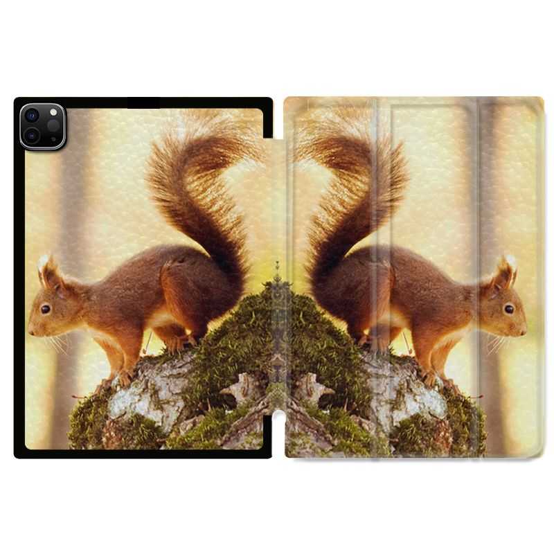 Housse Smart Cover pour Ipad 11 Pro 2020 Ecureuil Bois