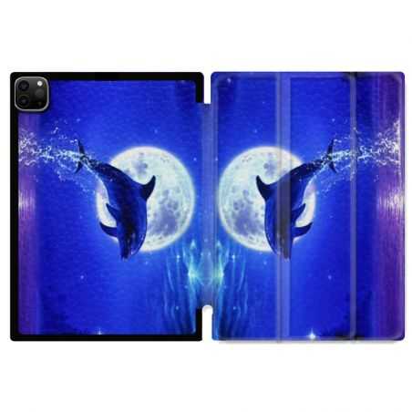 Housse Smart Cover pour Ipad 11 Pro 2020 Dauphin Lune