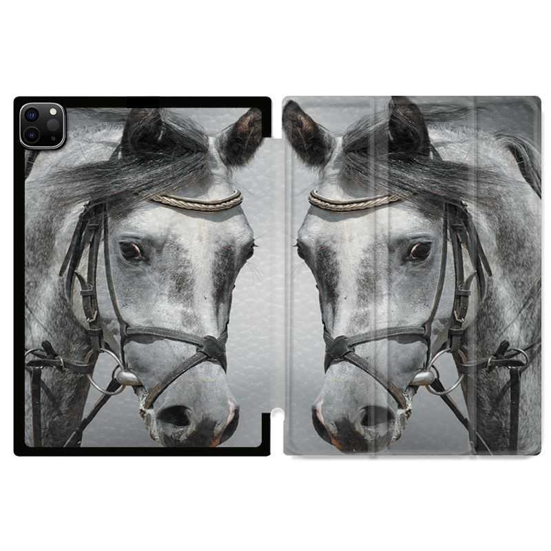 Housse Smart Cover pour Ipad 11 Pro 2020 Cheval Blanc