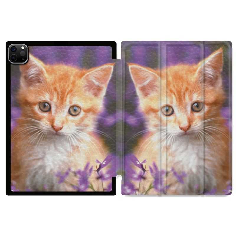 Housse Smart Cover pour Ipad 11 Pro 2020 Chat Violet