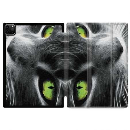 Housse Smart Cover pour Ipad 11 Pro 2020 Chat Vert