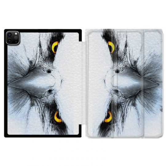 Housse Smart Cover pour Ipad 11 Pro 2020 Aigle Royal Blanc