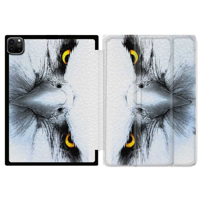 Housse Smart Cover pour Ipad 11 Pro 2020 Aigle Royal Blanc