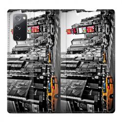 Housse Cuir Portefeuille Pour Samsung Galaxy S20 FE / S20FE Amerique USA New York Taxi