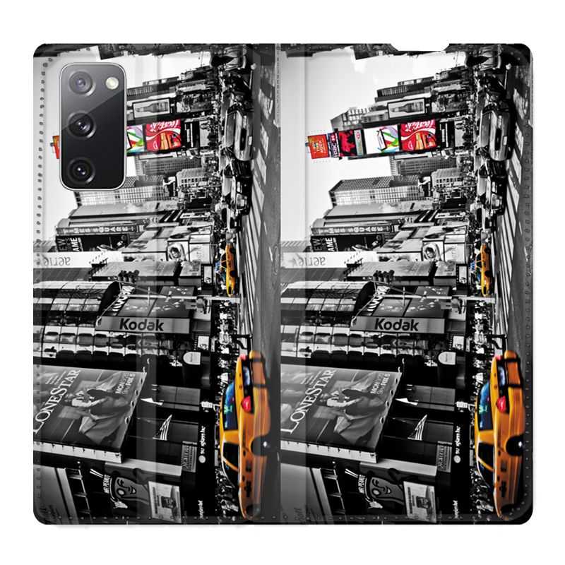 Housse Cuir Portefeuille Pour Samsung Galaxy S20 FE / S20FE Amerique USA New York Taxi
