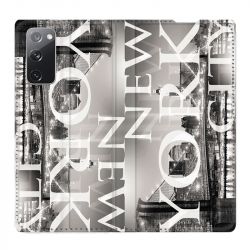 Housse Cuir Portefeuille Pour Samsung Galaxy S20 FE / S20FE Amerique USA New York