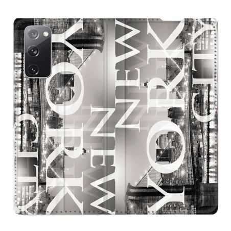 Housse Cuir Portefeuille Pour Samsung Galaxy S20 FE / S20FE Amerique USA New York