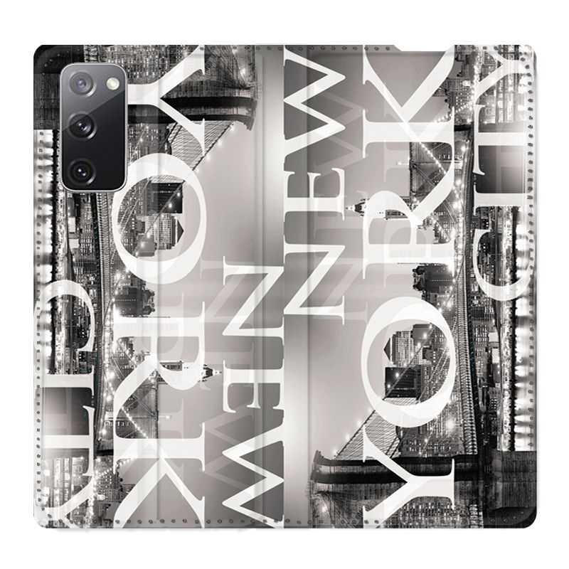 Housse Cuir Portefeuille Pour Samsung Galaxy S20 FE / S20FE Amerique USA New York
