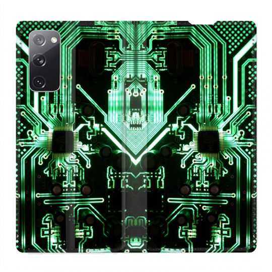 Housse Cuir Portefeuille Pour Samsung Galaxy S20 FE / S20FE Trompe Oeil Composant