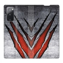 Housse Cuir Portefeuille Pour Samsung Galaxy S20 FE / S20FE Texture Beton