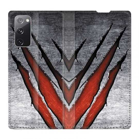 Housse Cuir Portefeuille Pour Samsung Galaxy S20 FE / S20FE Texture Beton