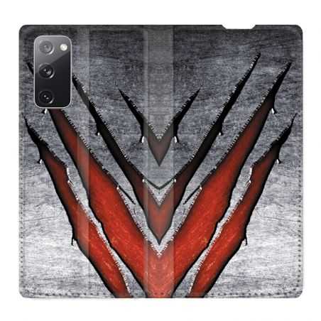 Housse Cuir Portefeuille Pour Samsung Galaxy S20 FE / S20FE Texture Beton