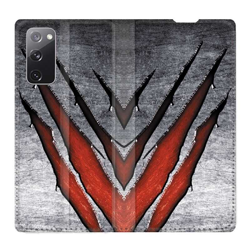 Housse Cuir Portefeuille Pour Samsung Galaxy S20 FE / S20FE Texture Beton